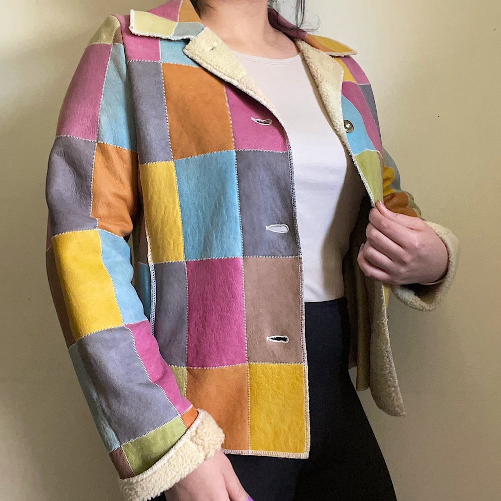 Werner Christ Leather Patchwork Jacket - image 5